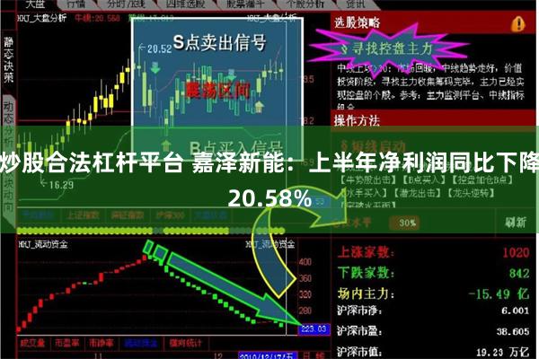 炒股合法杠杆平台 嘉泽新能：上半年净利润同比下降20.58%