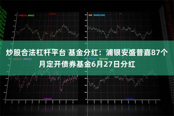 炒股合法杠杆平台 基金分红：浦银安盛普嘉87个月定开债券基金6月27日分红